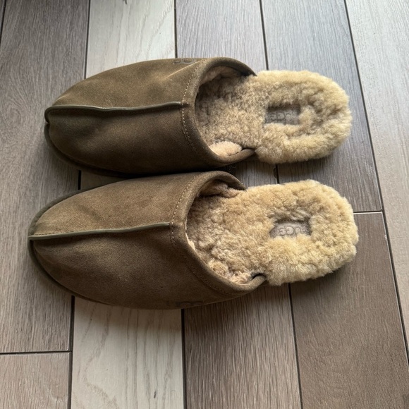 UGG green Shearling Lined Slippers - Picture 3 of 5